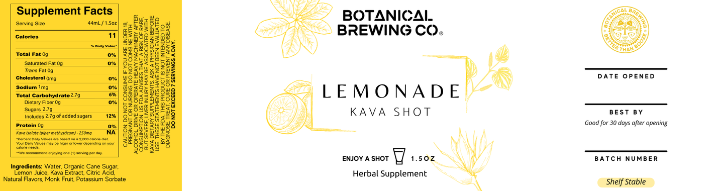 Lemonade Kava Shots